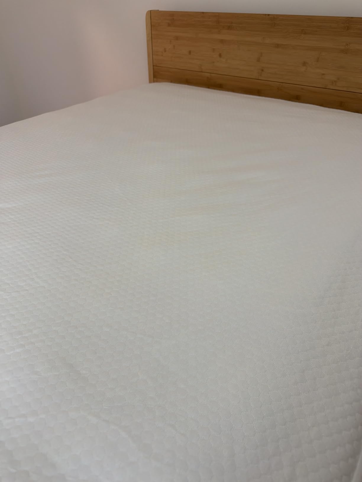 OhGeni Waterproof Mattress Protector,Queen Size Soft Bamboo Viscose Top Layer Pad,3D-Air Fabric Cooling Breathable Fitted Sheets, Washable Bed Cover,Deep Pocket Noiseless Over 99 Count Hex Bumps customer photo 2