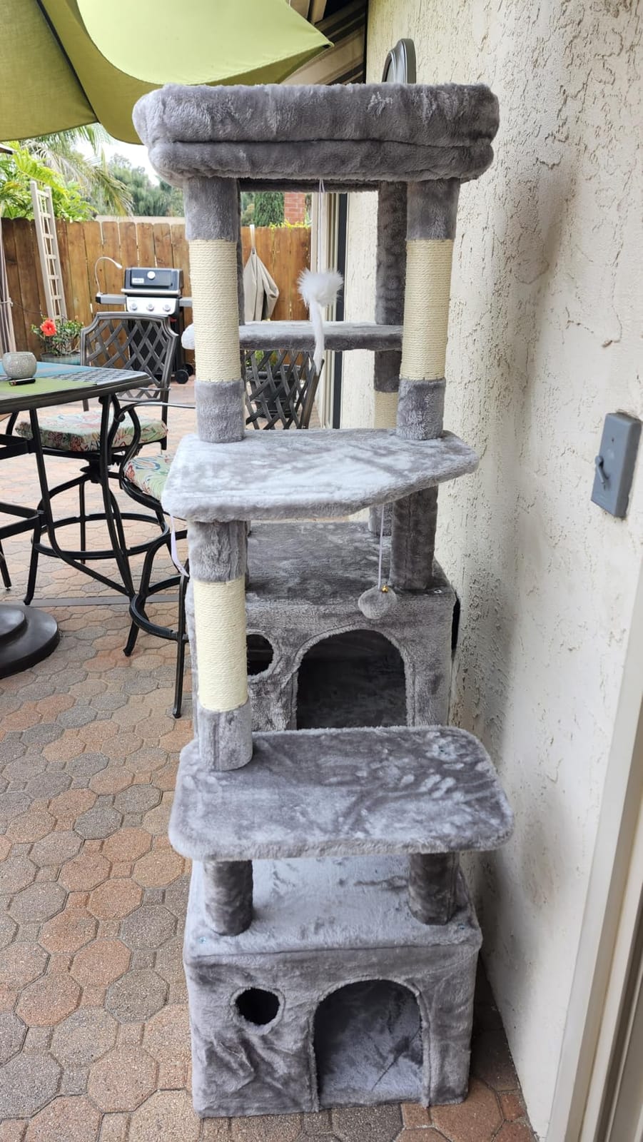 Globlazer Heavy Duty Cat Trees for Big Cats Maine Coon, F61, Dark Grey customer photo 1