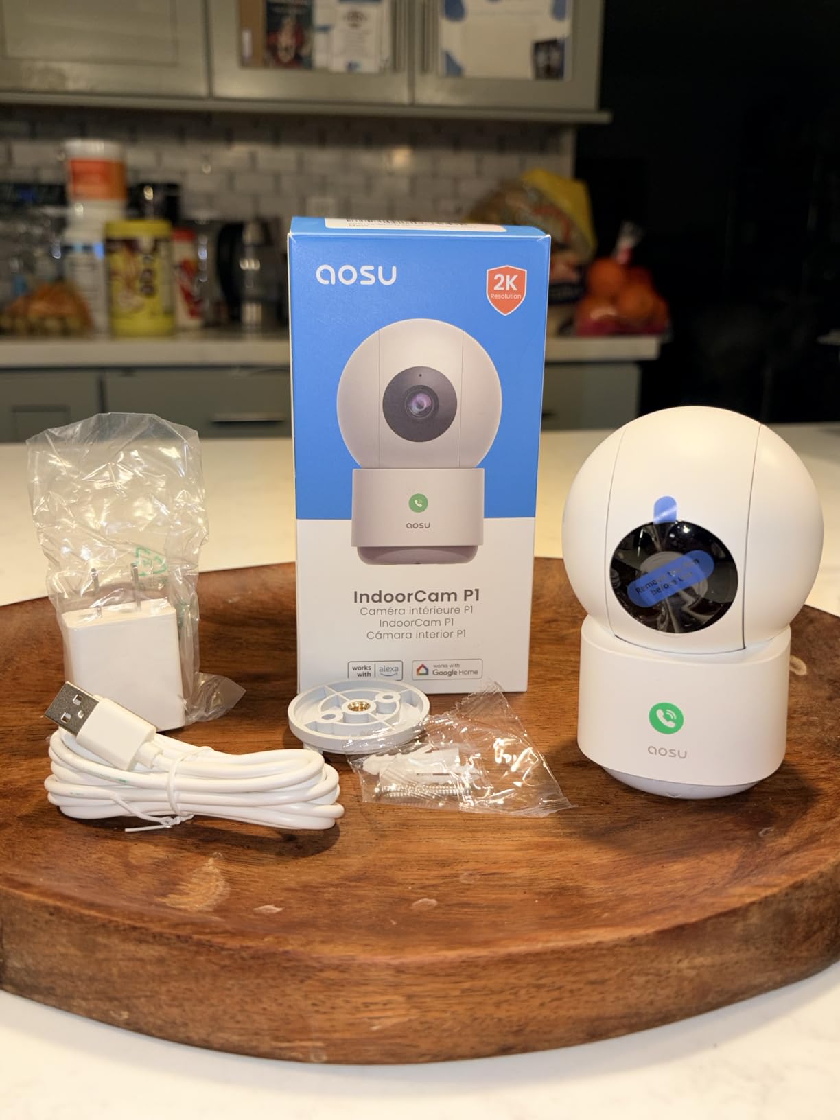 aosu 4MP Indoor Security Camera - Baby & Pet Monitoring with 5/2.4 GHz WiFi customer photo 2