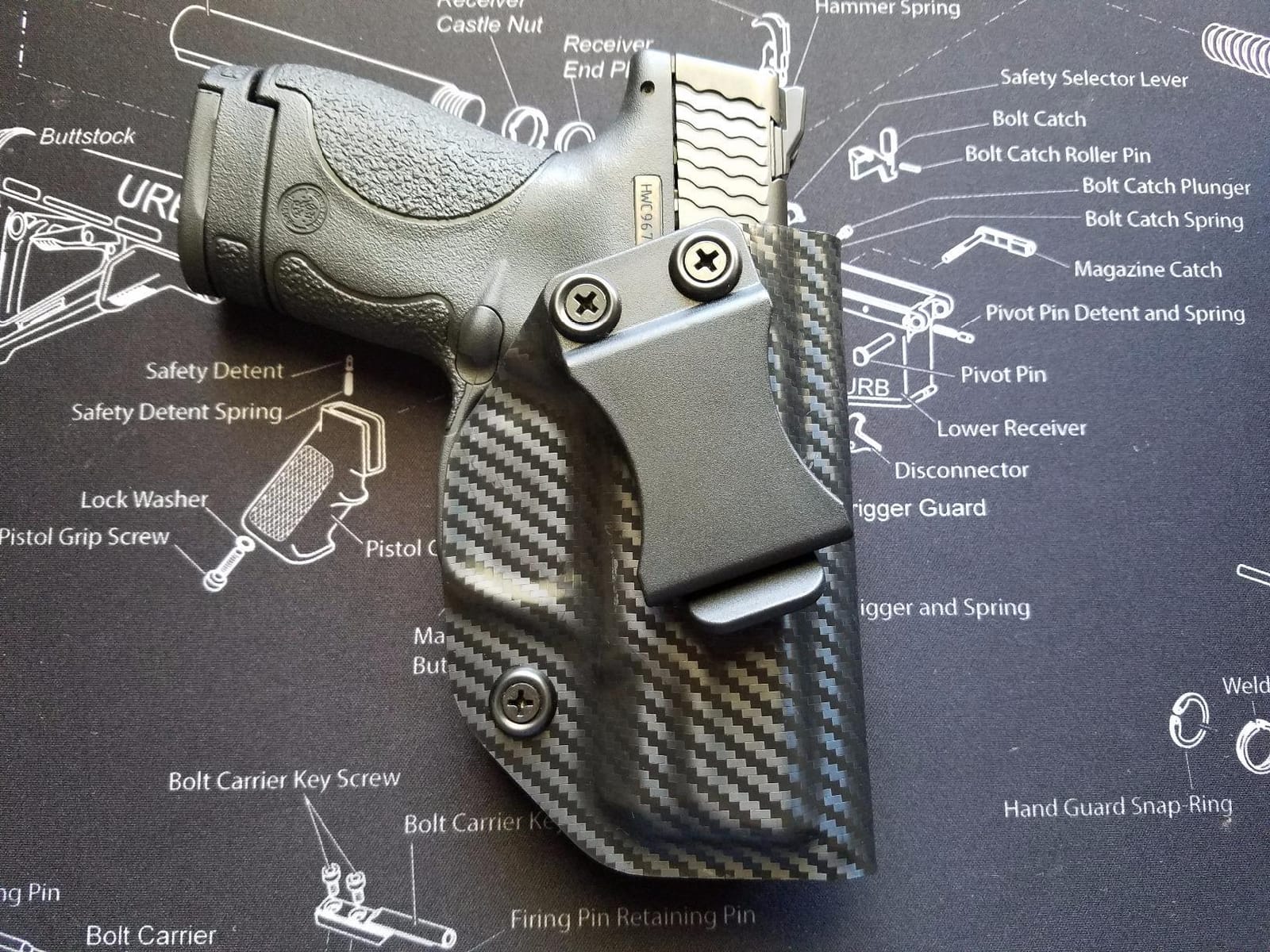 Rounded IWB Holster - Inside Waistband Concealed Carry, American Made - BK customer photo 1