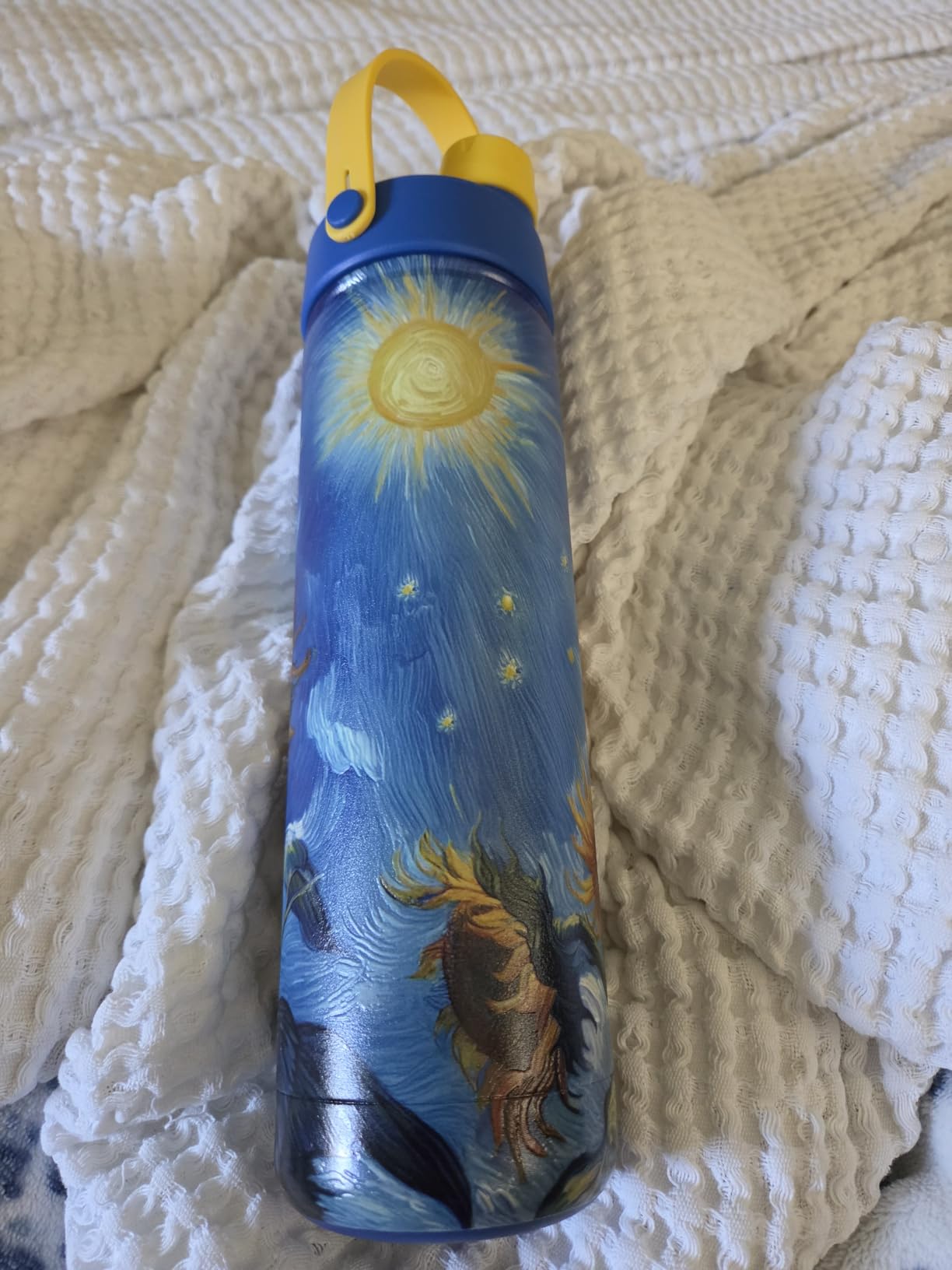 POWCAN 26 oz Insulated Water Bottle with 2-in-1 Straw and Spout Lid, Keep Cold 24H, Leak-Proof, Fits in Car Cup Holder, Stainless Steel Water Bottle for Sports, Travel, and School (Dark Knight) customer photo 1