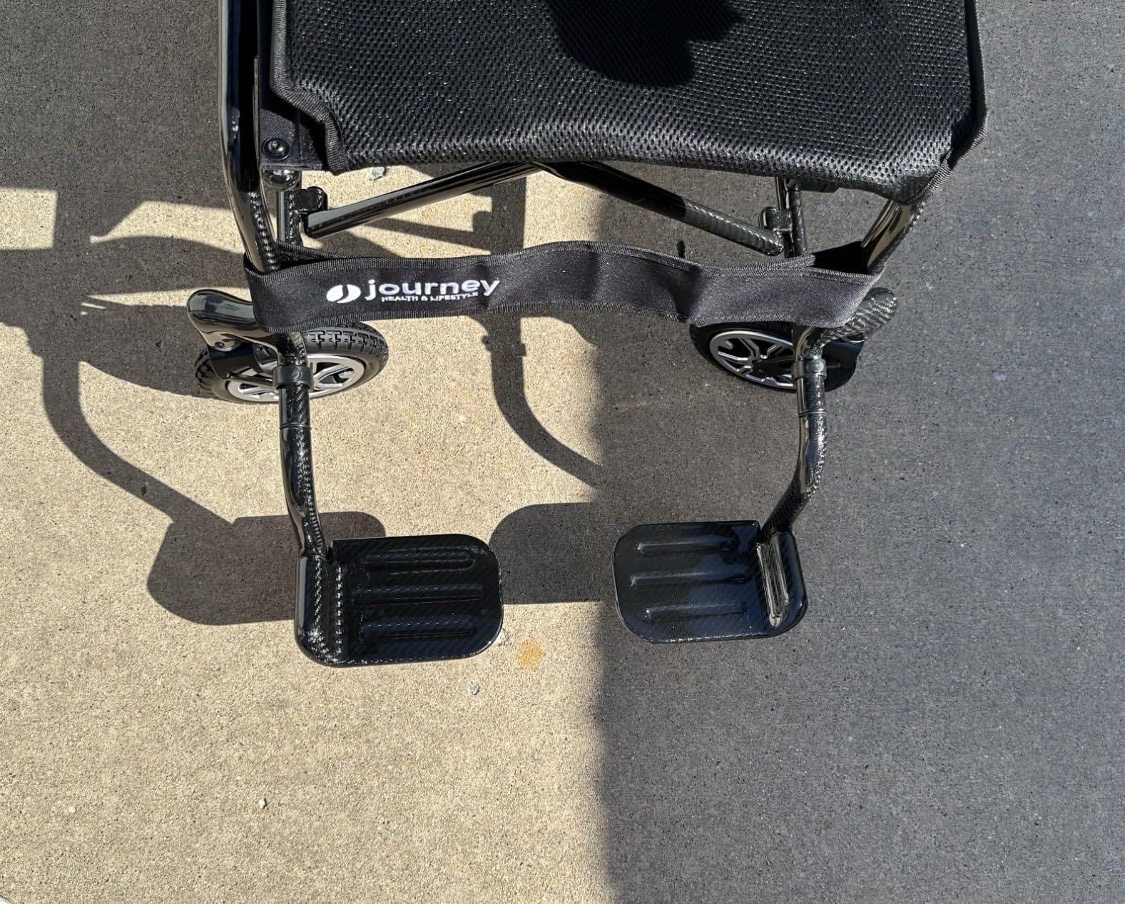 Journey Air Elite Electric Power Chair for Adults & Seniors, 26 lb, Blue | Lightweight Foldable Wheelchair, Quick Charge with 9.3 Mile Range customer photo 2