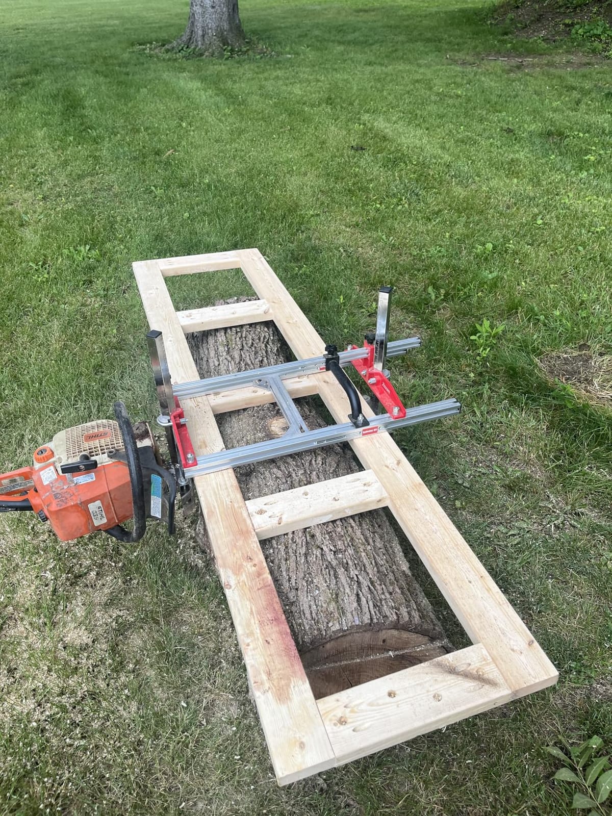 Zozen Chainsaw Mill with Lumber Guide Brackets, 3 Adjustable Sizes customer photo 2