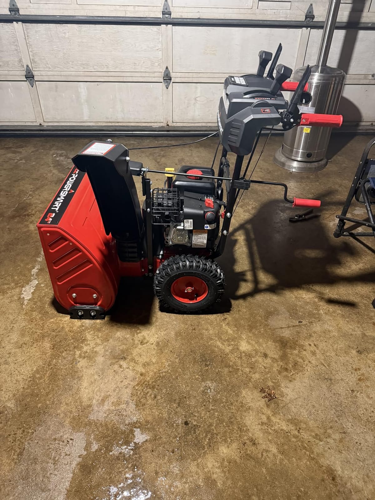 PowerSmart 24-Inch Gas Snow Blower with 212cc Engine, Electric Start, and 6 Forward/2 Reverse Speeds, Two-Stage, Self-Propelled Snow Blower with LED Lights customer photo 2