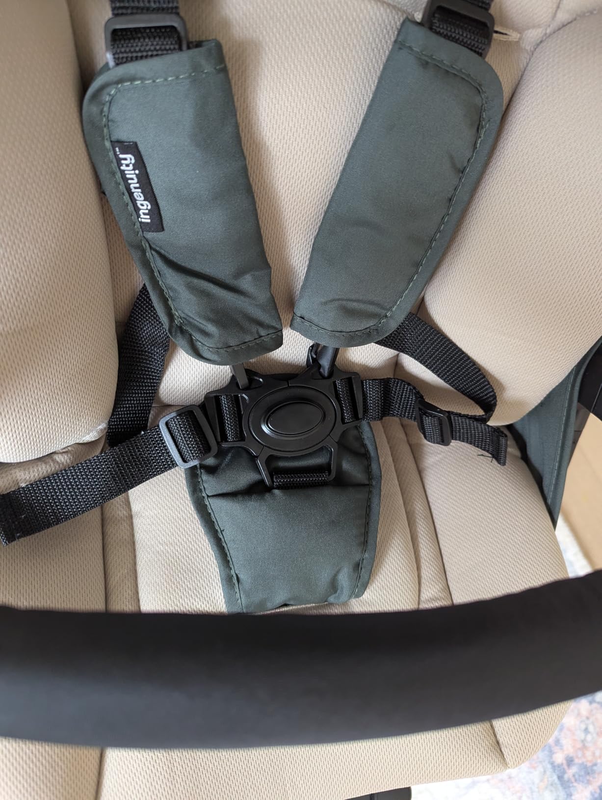 Ingenuity 3Dquickclose CS+ Compact Fold Stroller - Lightweight Stroller with Oversized Canopy, Extra-Large Storage and Compact Fold, Forest customer photo 1
