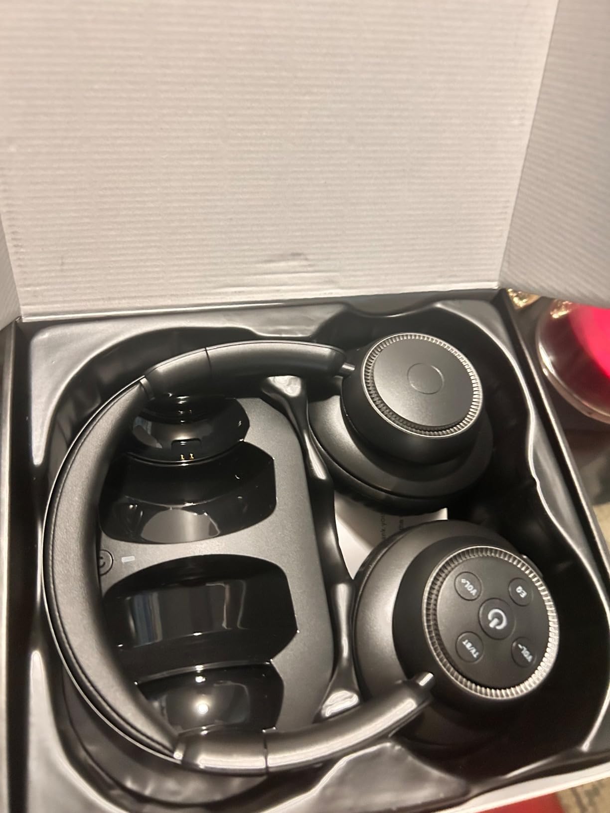 Wireless TV Headphones for Seniors with Transmitter,Black customer photo 2