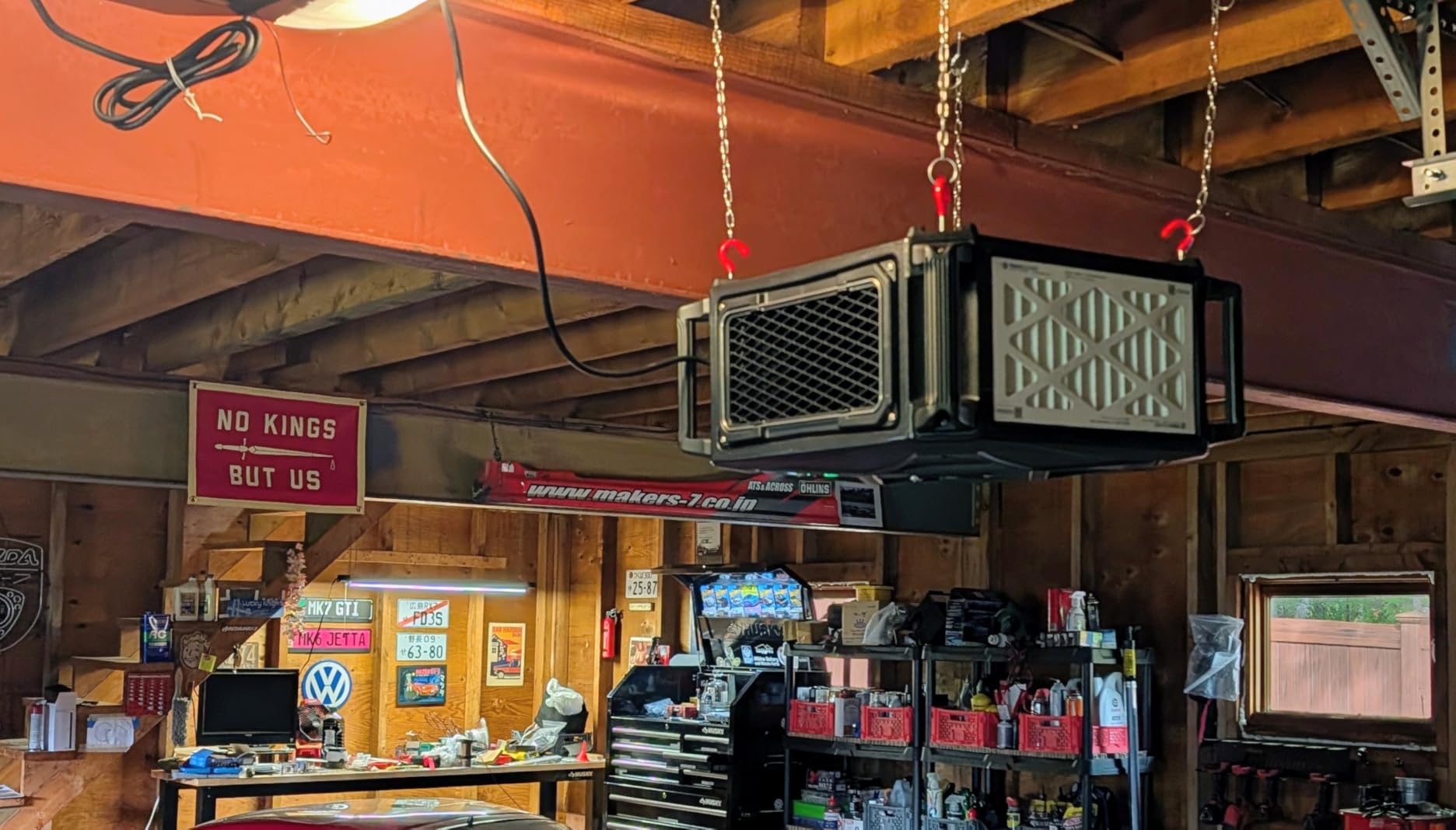 Abestorm 780 CFM Hanging Air Filtration System, Remote Control, DecDust 780 customer photo 1