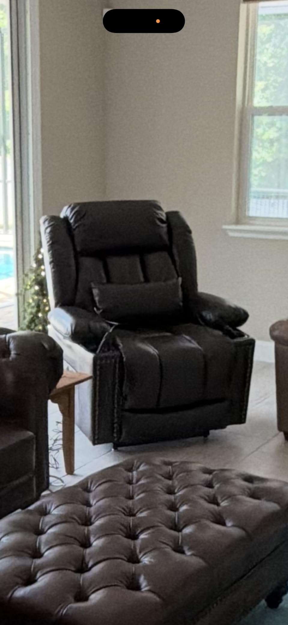 Dual Motor Infinite Position Lay Flat Power Lift Recliner Chair for Elderly customer photo 2