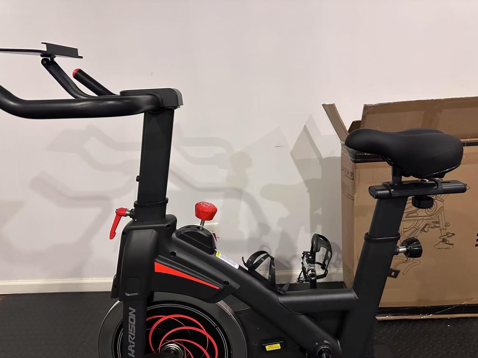 HARISON Magnetic Exercise Bike, Heavy Duty Stationary Bike for Home Gym customer photo 2