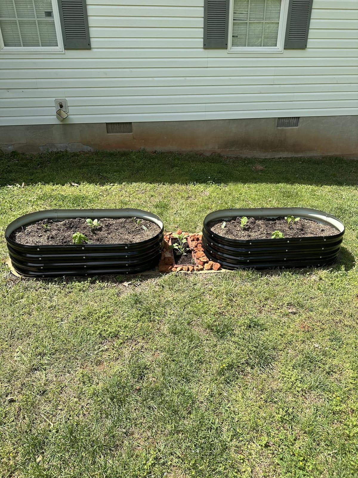 ZFHgarden Galvanized Metal Raised Garden Bed Kit for Gardening Outdoor Planter Grow Garden Box Raised Flower Bed Round Galvanized Planter Outdoor 2x2x1FT customer photo 1