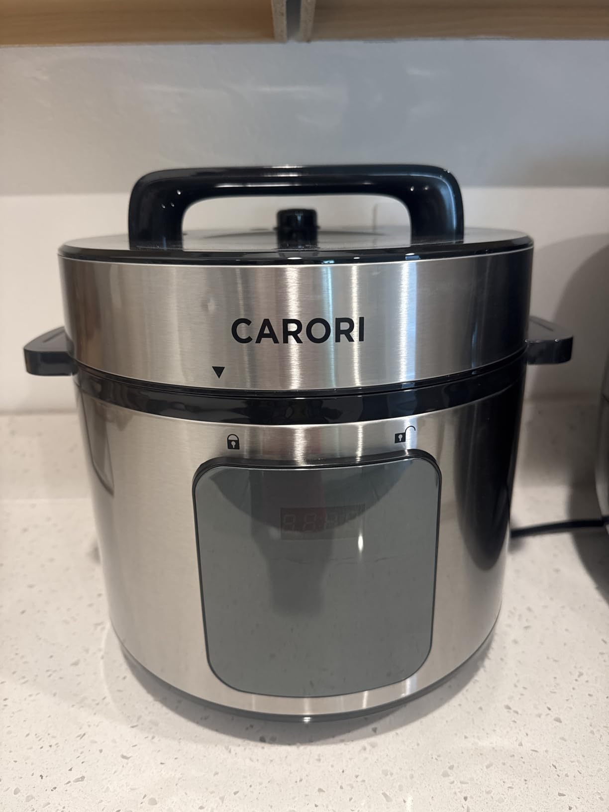 CARORI 1200W 12-in-1 Electric Pressure Cooker 8Qt, Stainless Steel Pressure Cooker, Slow Cook Rice Cooker Steamer Sauté, Yogurt Maker, Warmer & Sterilizer with Recipe, Safer Venting Design, Black customer photo 2
