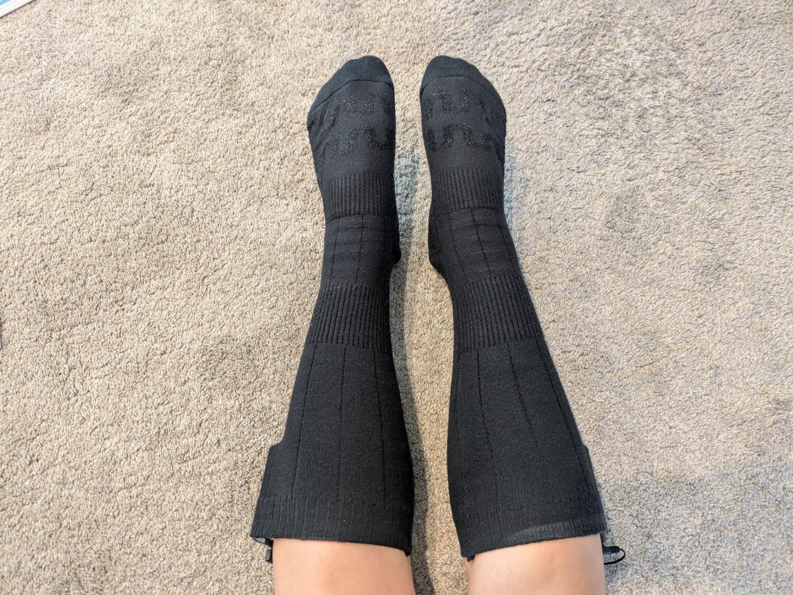 Rechargeable Heated Socks Men Women - Washable Battery Operated Foot Warmer customer photo 2