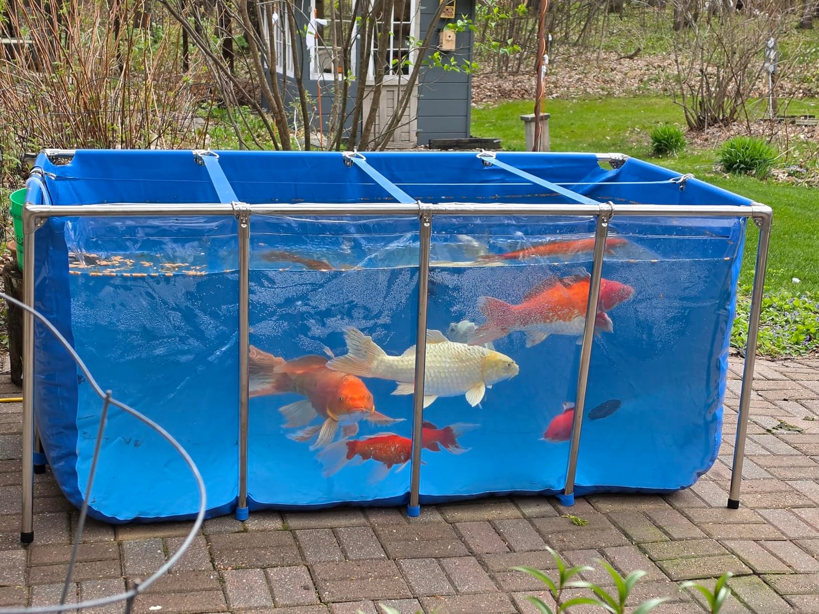 PVC Fish KOI Aquarium Tank w/ Clear View Panel(70.9