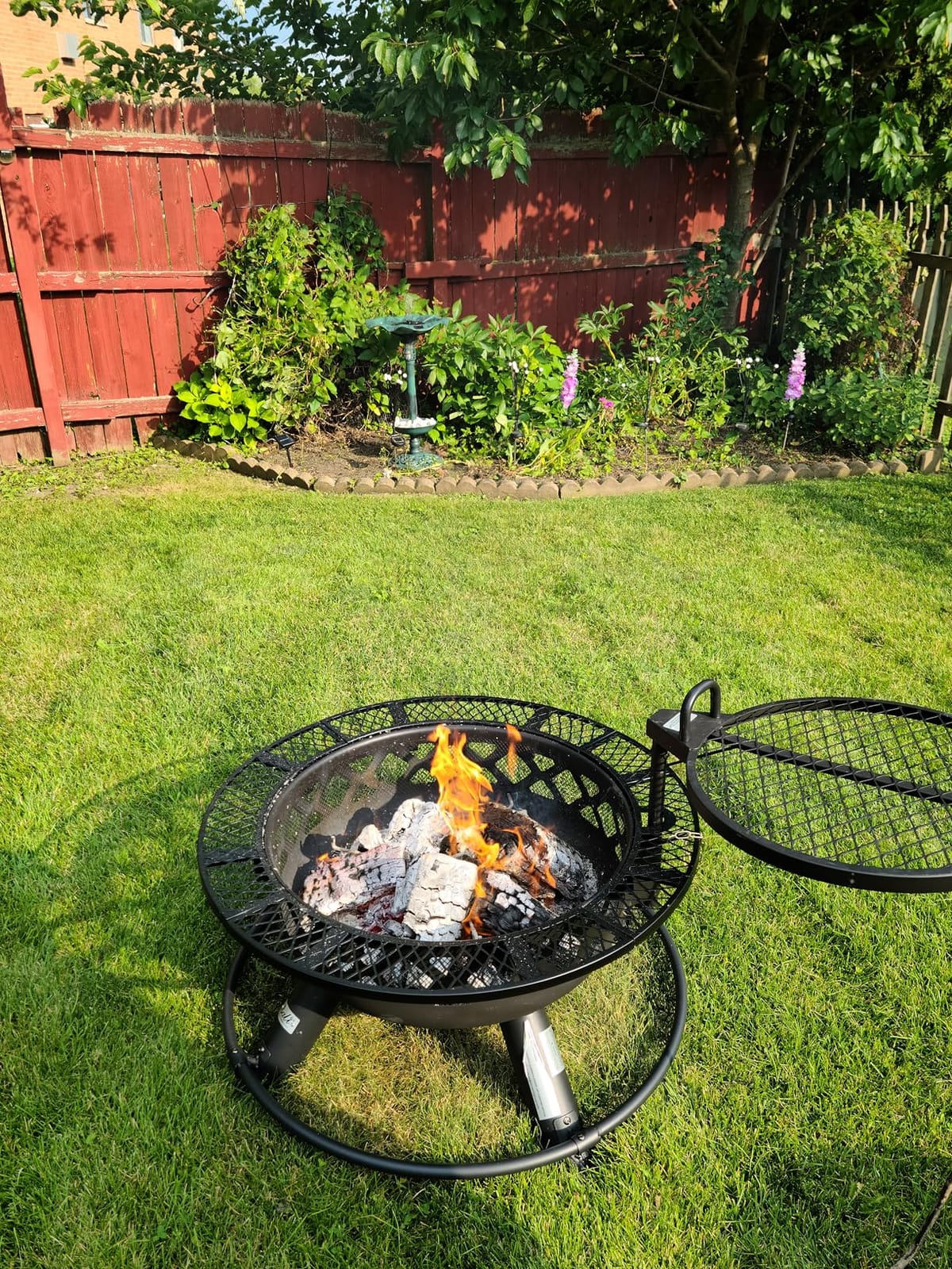 Outdoor Fire Pits for Outside Wood Burning Fire Pit Extra Large with Grill customer photo 1
