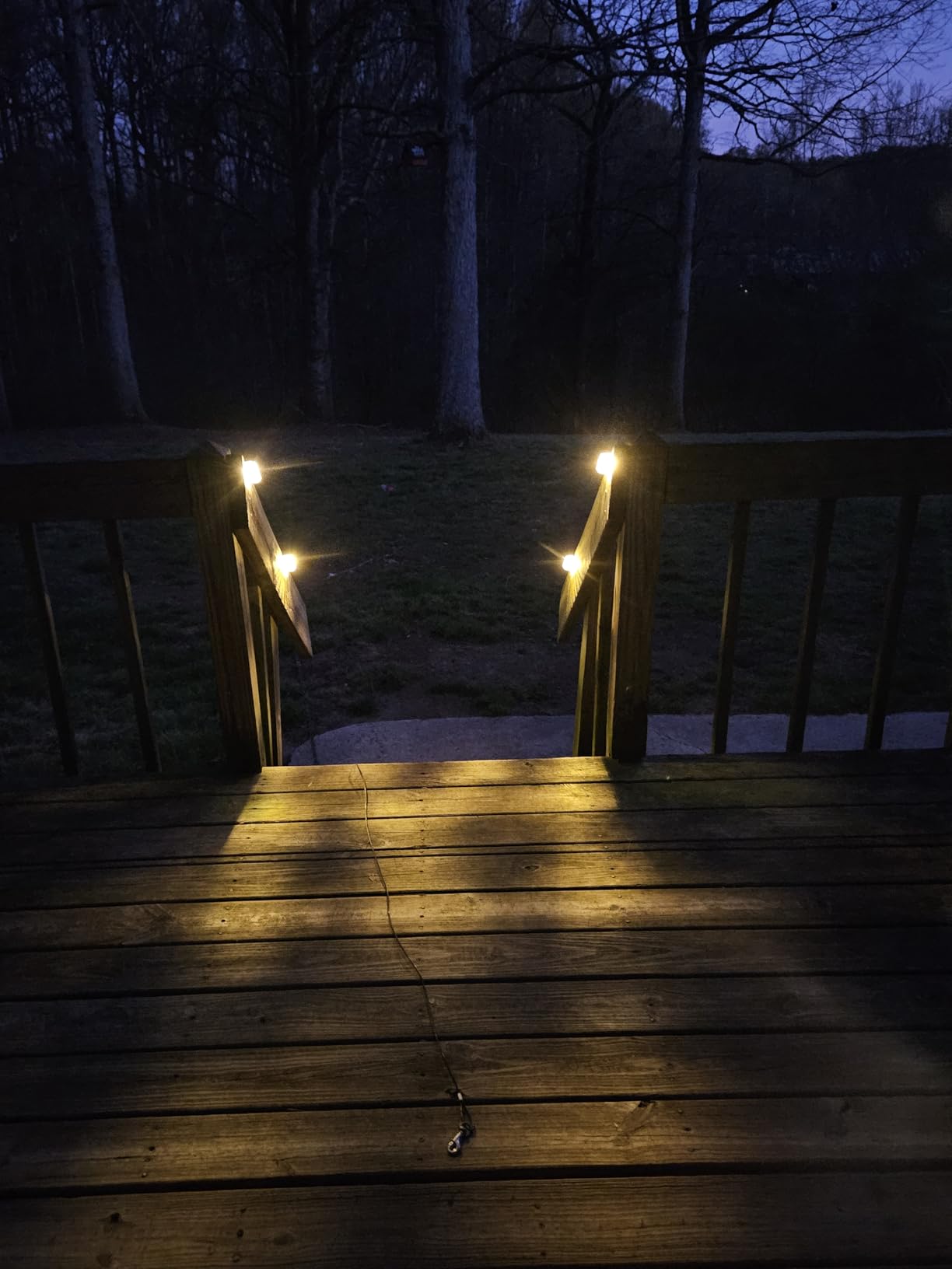 Herzila 16 Pack Solar Deck Lights Outdoor, Solar Step Lights Led Solar Lights for Outdoor Stairs, 3000K Warm White, Auto Dusk-to-Dawn, Weatherproof, Low Profile for Fence Deck Railing Patio customer photo 2