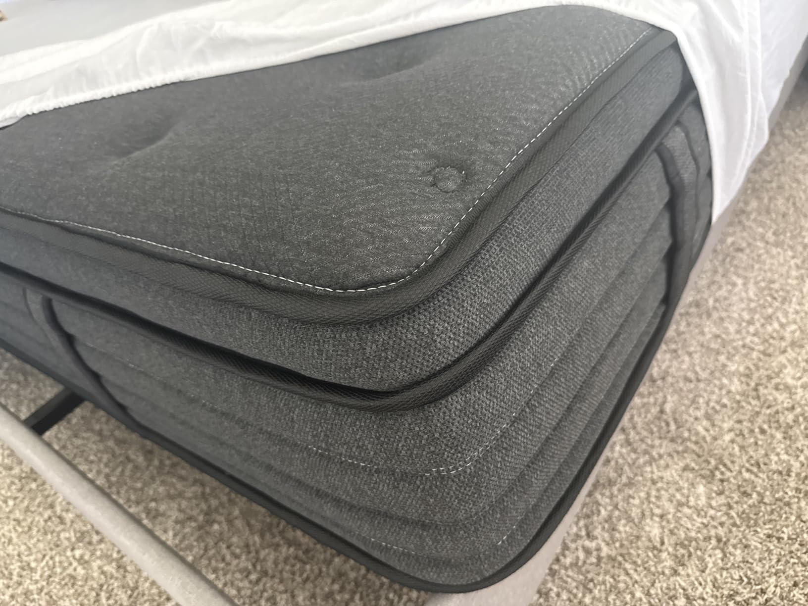 Extra Firm Mattress - 14 Inch Full Mattress with Luxury Thick Foam Edge, Hybrid Mattress for Back Pain Relief – No Sagging Mattress in a Box for Back Side Sleepers, Motion Isolated, Fiberglass-Free customer photo 1