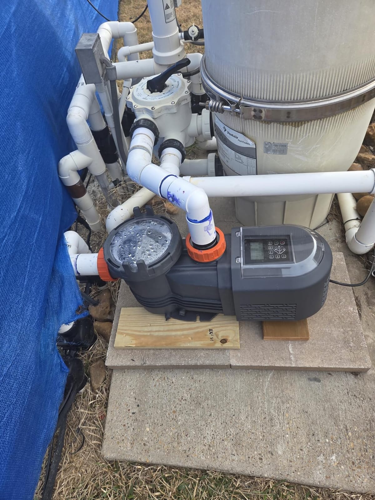 1.8 HP Variable Speed Pool Pump for Above & Inground Pools, Up to 9114 GPH, 220V Inverter Pool Pump with Permanent Magnet Motor, Energy Efficient, Saltwater Compatible customer photo 2