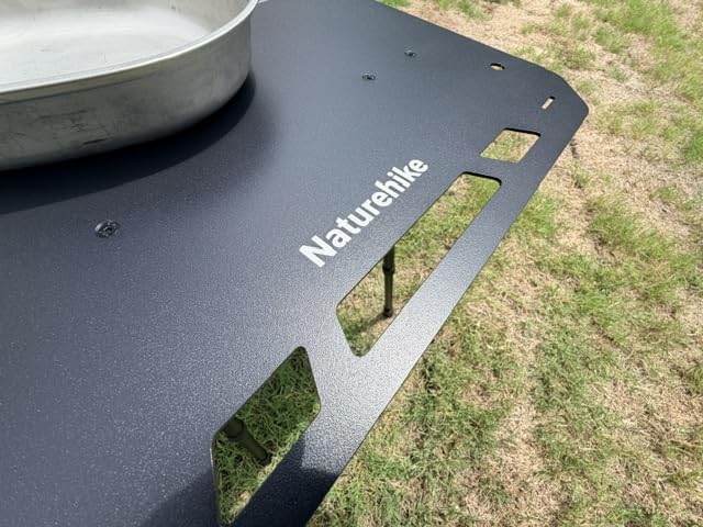 Naturehike Tactical Camping Table - Adjustable Height, 5.7 lbs, Quick Setup | 14-23 Inch Adjustable Legs, Aluminum Alloy Frame, Folds to Briefcase Size, for Camping, Travel, Hiking, Picnics, BBQs & Beach customer photo 1