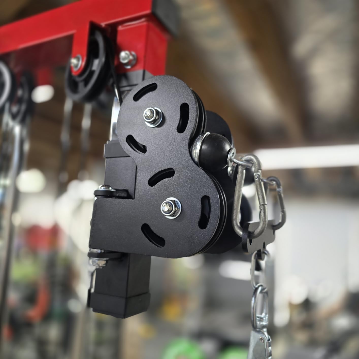 Wall Mount Cable Station, WM1 Cable Crossover Machine with 17 Positions, High and Low Cable Crossover Machine with Removable Footplate for Garage Home Gym customer photo 2