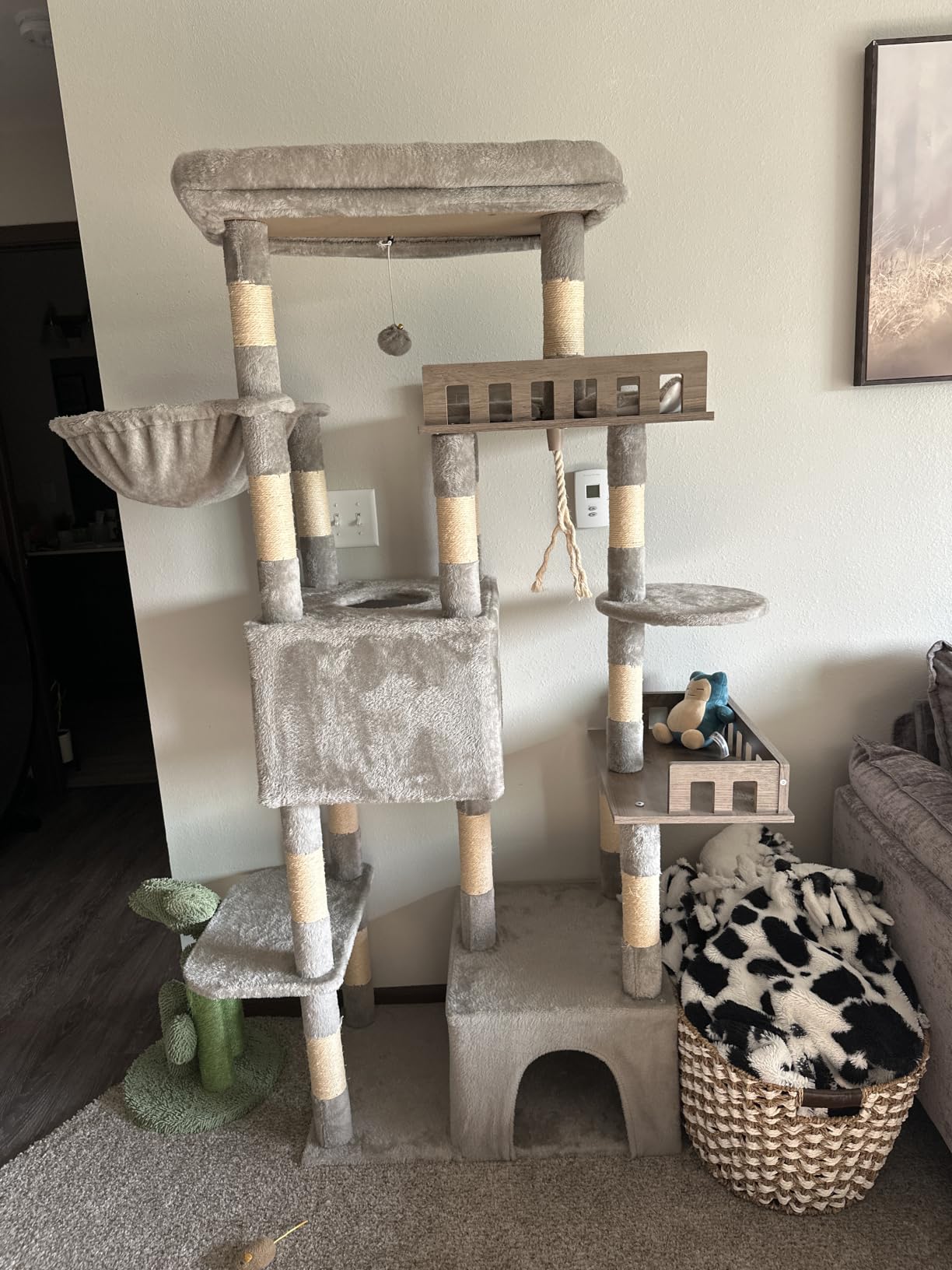 Gitelsnour Maine Coon Cat Tree, Heavy Duty Cat Tower for 20 lbs+, GCT033W customer photo 2