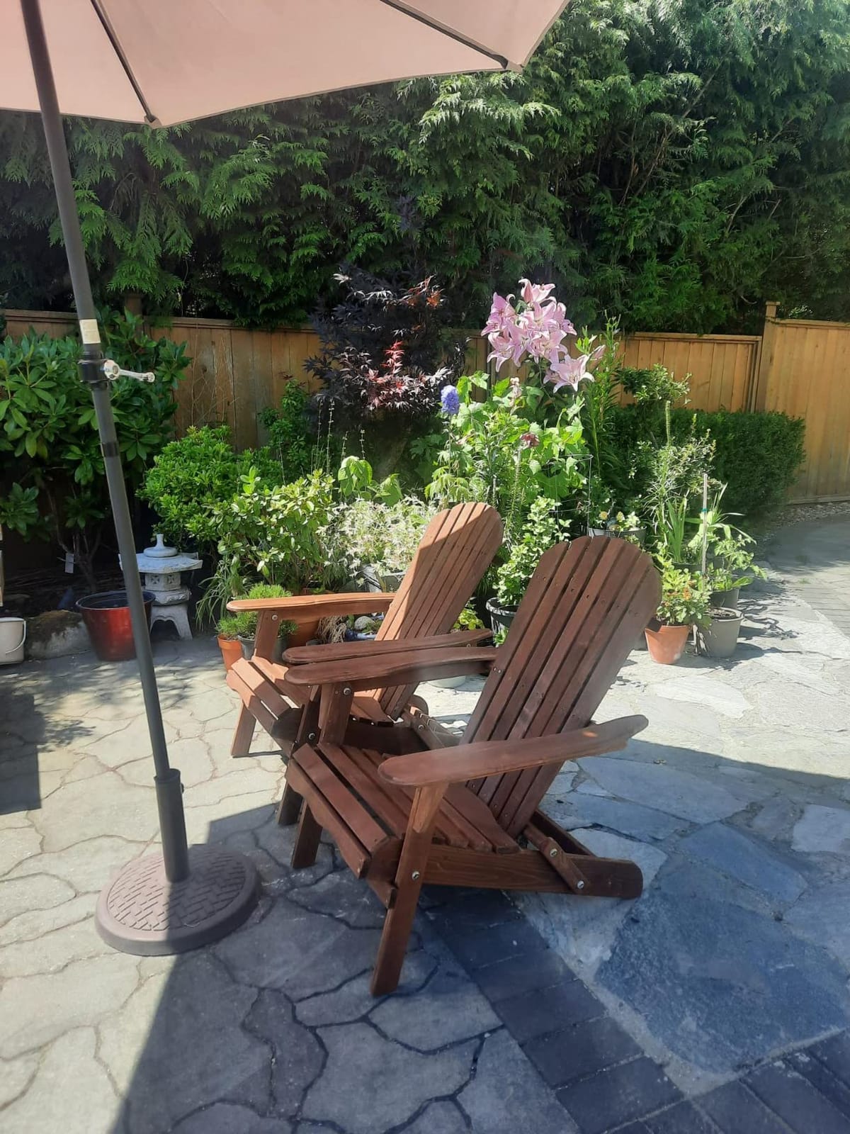 SoliWood Outdoor Wooden Folding Adirondack Chair Set of 4 with Pre-Assembled BackRest, Wood Patio Chair for Garden Backyard Porch Pool Deck Firepit customer photo 2