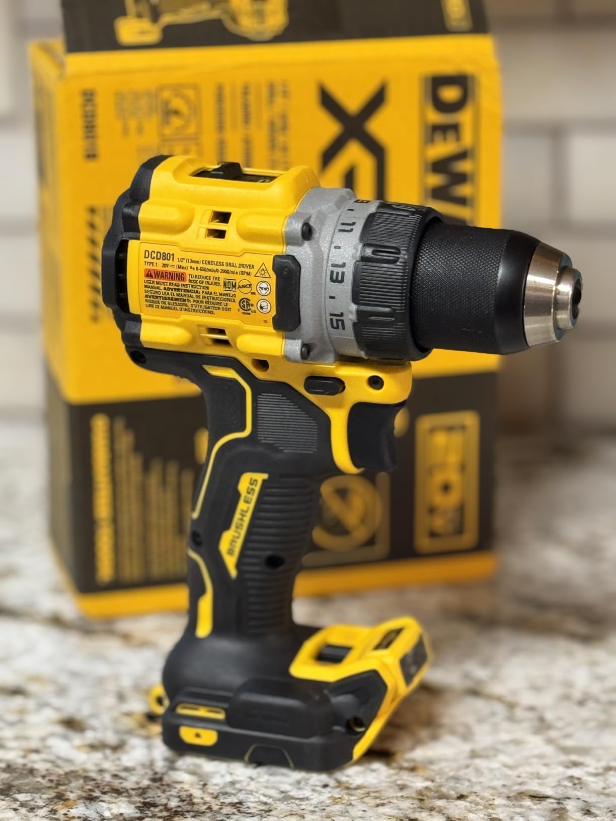 DEWALT 20V MAX XR Brushless Cordless 1/2 in. Drill/Driver (Tool Only) (DCD801B) customer photo 2