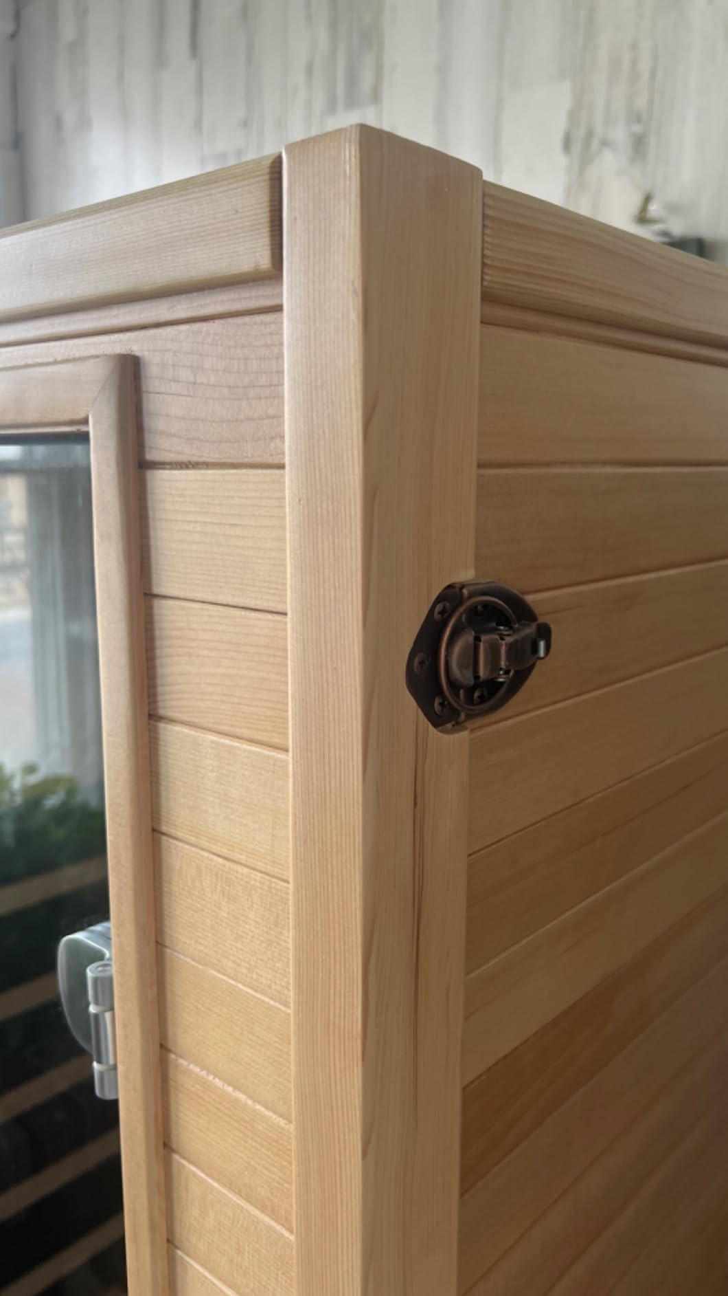Homsido Far Infrared Sauna, 1-Person Canadian Hemlock Dry Sauna- 1350W Low EMF, 5 Heating Plates, Ionizer, Chromotherapy, Bluetooth Speaker - 33.5x33.5x69in for Home Relaxation customer photo 2