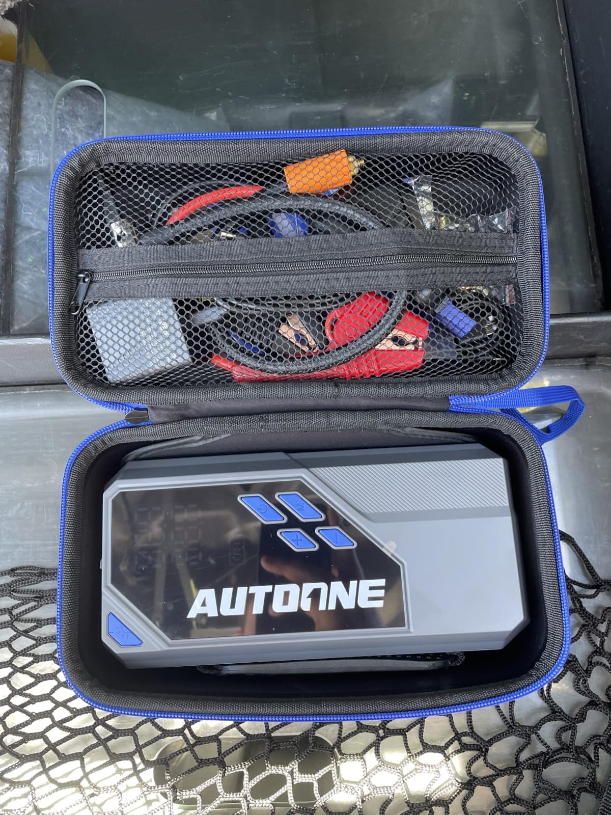 AUTOONE 10000A Jump Starter with Air Compressor, 24000mAh Jump Box with Tire Inflator (All Gas & Diesel) Portable Car Battery Booster Jumper Starter Pack, Jumper Cables, Type C, 60W Charging, Light customer photo 2