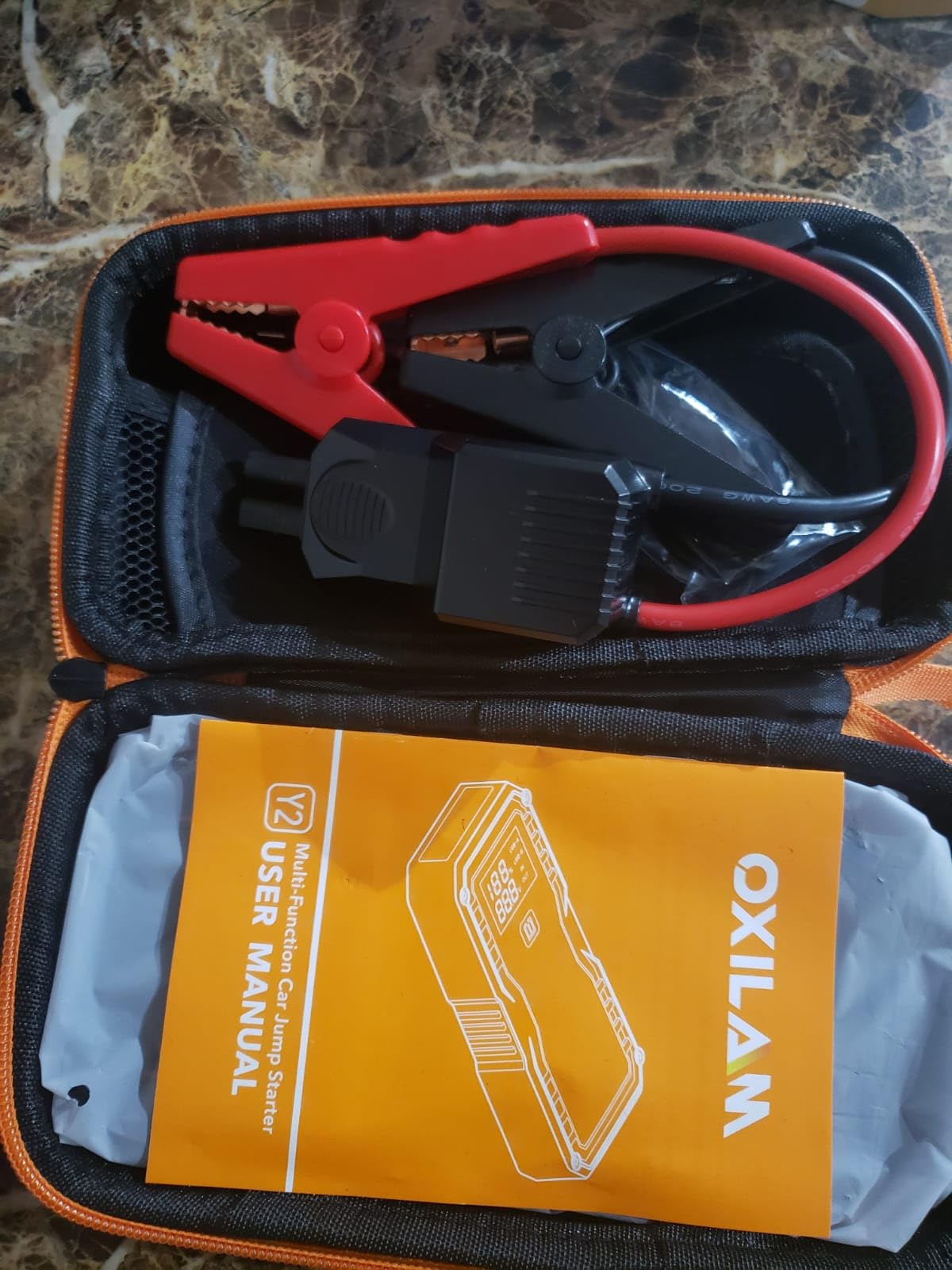 OXILAM 24000mAh Jump Starter for All Gas & Diesel Engines, 10000A Battery Jumper Starter Portable, 12V Jump Box with Quick Charger, Extended Jumper Cable, LED Display, USB, DC, Type C Port & LED Light customer photo 2