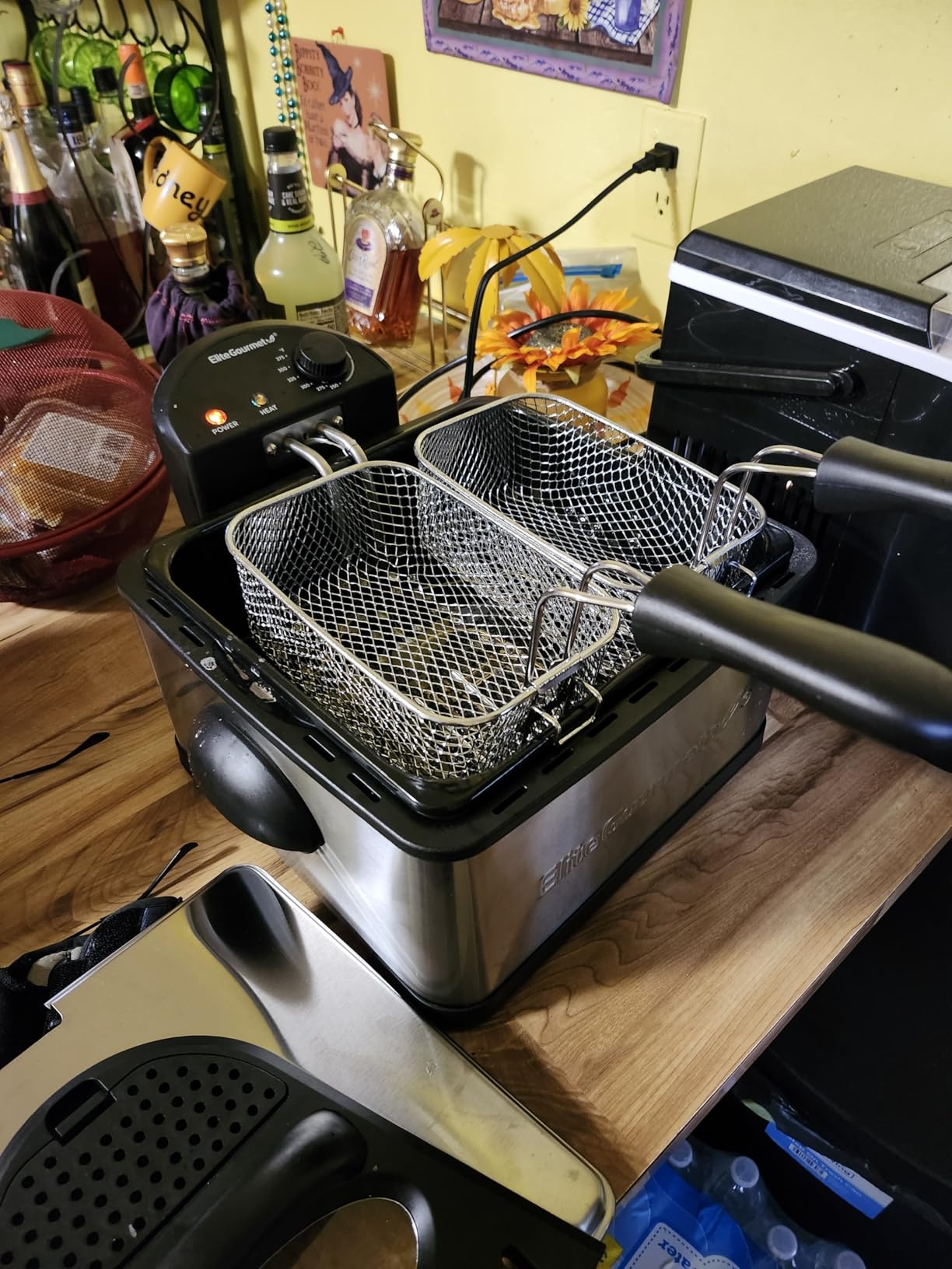 Elite Gourmet 4.5Qt Deep Fryer, Dual 2Qt Split Baskets, 1700W customer photo 2