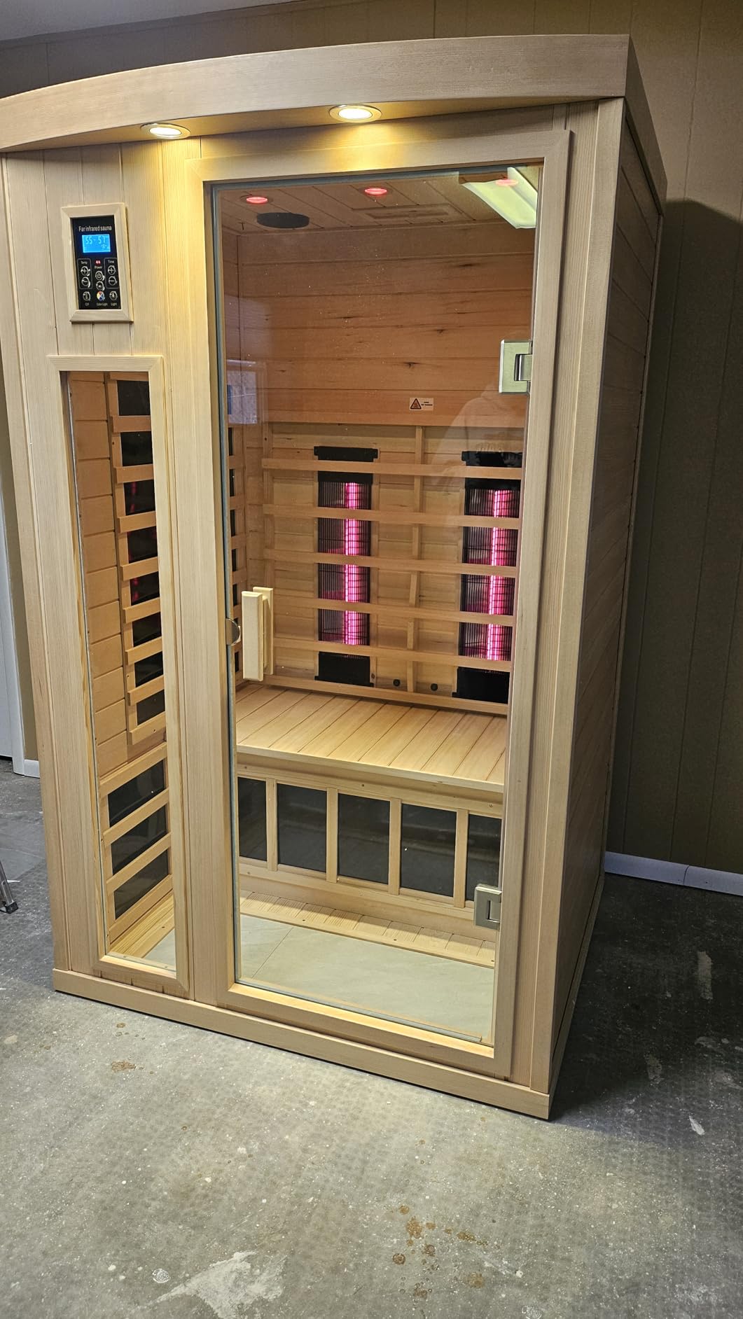 Infrared Saunas 2-3 Person, Ceramic Infrared Corner Sauna for Home customer photo 1