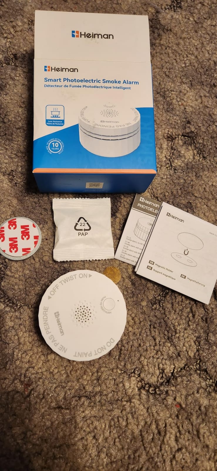 Heiman Smoke Detector, Wireless Interconnected Smoke Alarm for Home, 3 Pack customer photo 1