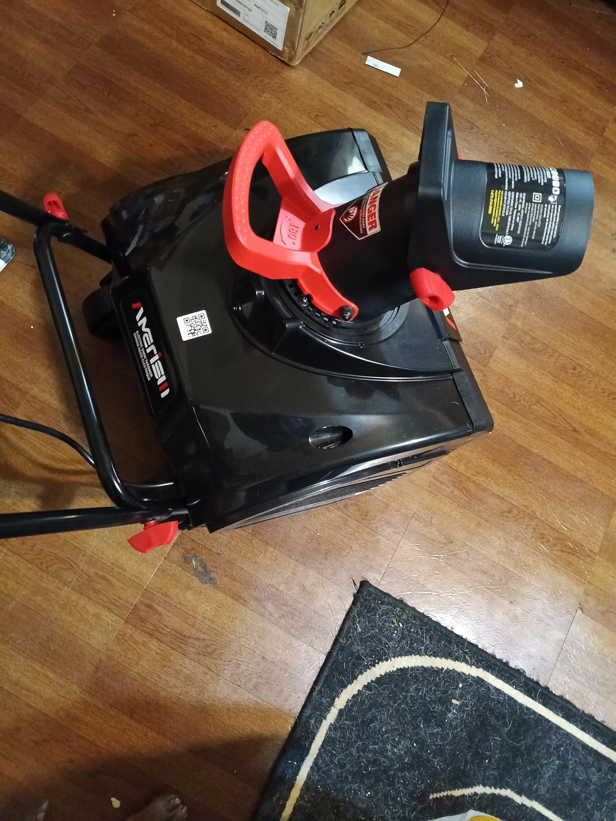 PowerSmart Electric Snow Blower, 21-Inch Corded Snow Thrower, 15-Amp, with LED Light for Yard Driveway Deck customer photo 2