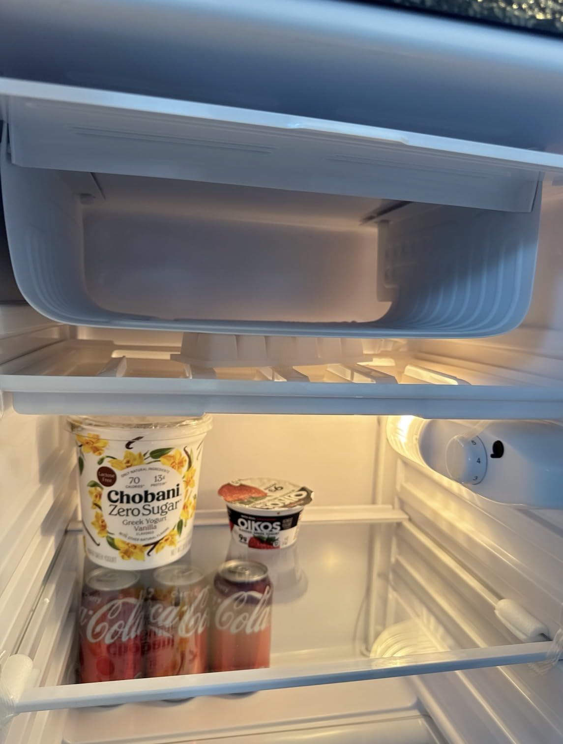 Feelfunn 3.2 Cu.Ft Mini Fridge with Freezer, 2 Door Dorm Fridge, Silver customer photo 1