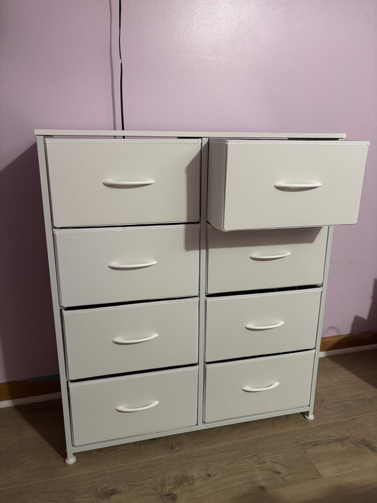Sweetcrispy 8 Drawer Dresser for Bedroom, Large Fabric Storage Tower customer photo 2