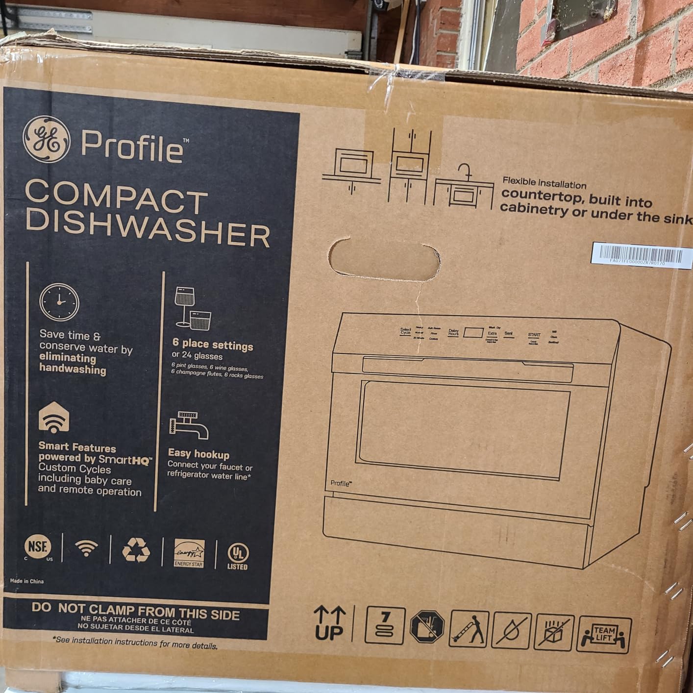 GE Profile Countertop Dishwasher, Energy Star, 6 place settings, 6 wash cycles, WiFi Connected, with Built-In Capabilities customer photo 1