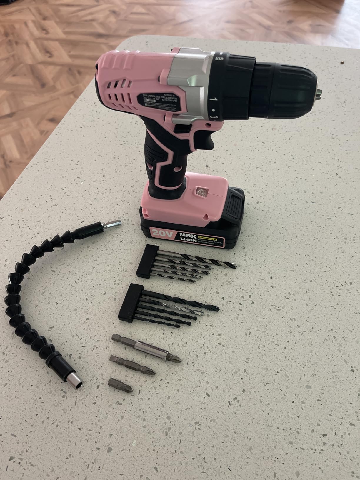 AVID POWER 20V Cordless Electric Drill Set 3/8“ Power Driver Kit for DIY customer photo 2