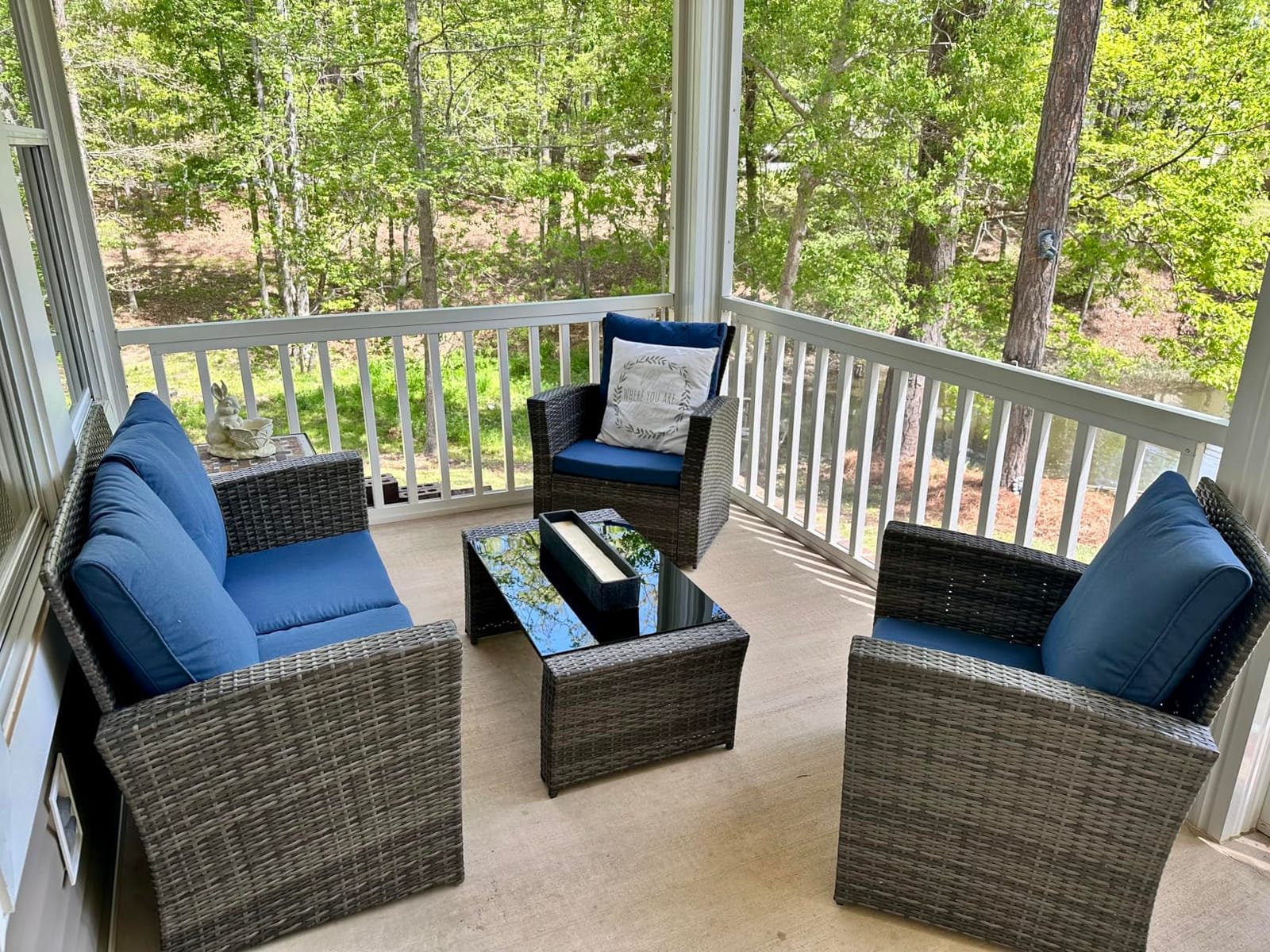 Wisteria Lane 4 Piece Outdoor Wicker Patio Furniture Set for All Weather customer photo 2
