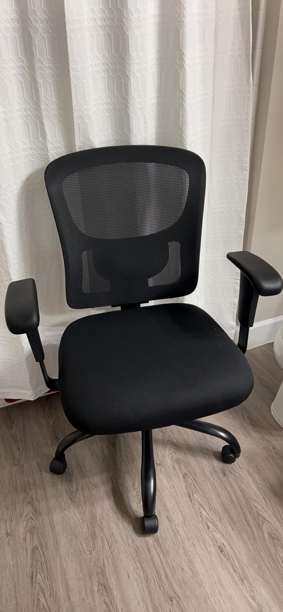 BestOffice Big and Tall Office Chair Mesh Computer Chair with Lumbar Support Wide Seat Adjust Arms Rolling Swivel High Back Task Executive Ergonomic Chair for Home Office, Blue customer photo 2