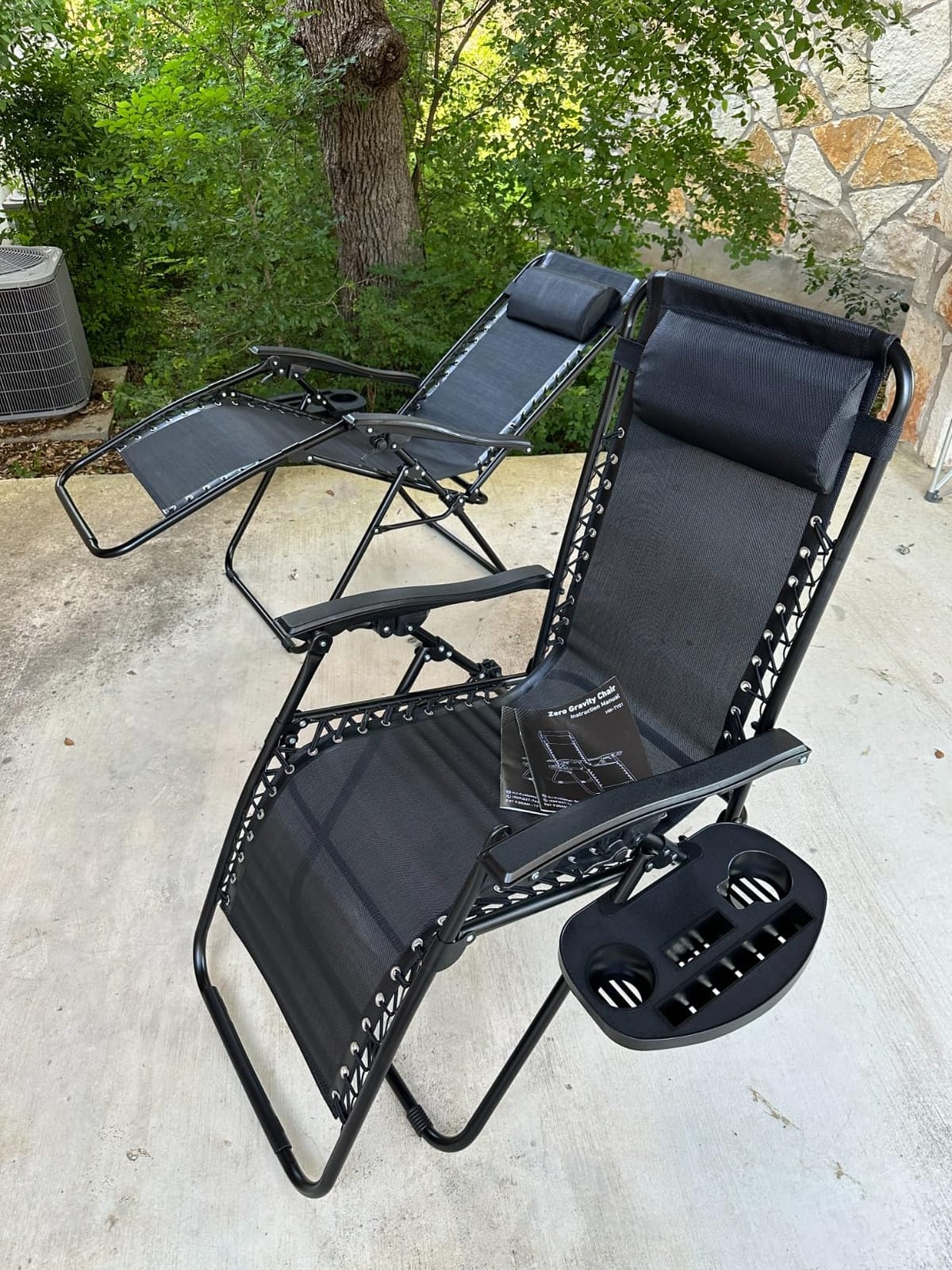 NEWBULIG Zero Gravity Chairs Set of 2, Folding Lounge Recliner Chair customer photo 1