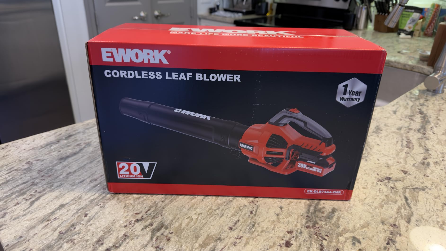 EWORK 700 CFM Cordless Electric Leaf Blower with Battery and Fast Charger customer photo 2