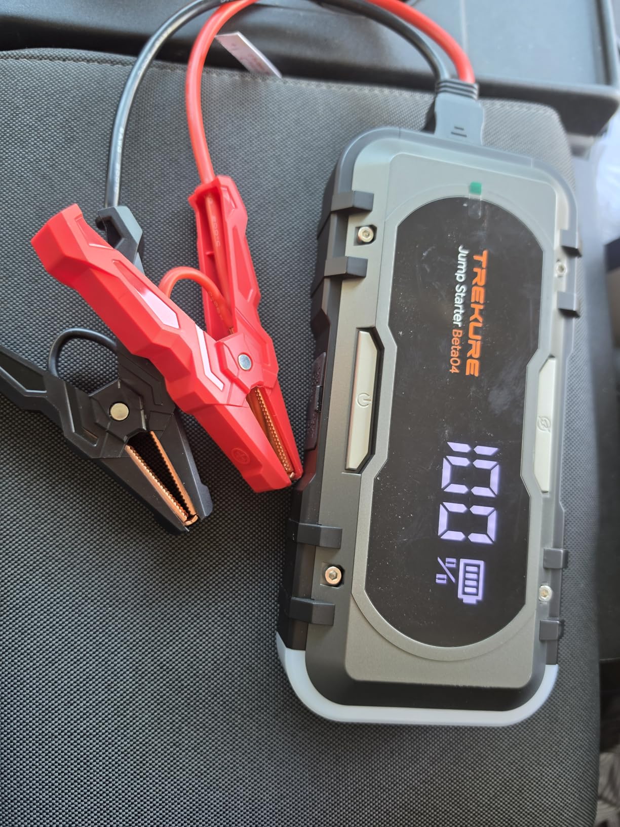 8000A Car Battery Jump Starter, Battery Jumper Starter Portable (All Gas/12L Diesel), 27000mAh 65W Charging Jump Box, Portable Car Jump Starter with 160W DC, 600LM Light, Extended Jumper Cables customer photo 2