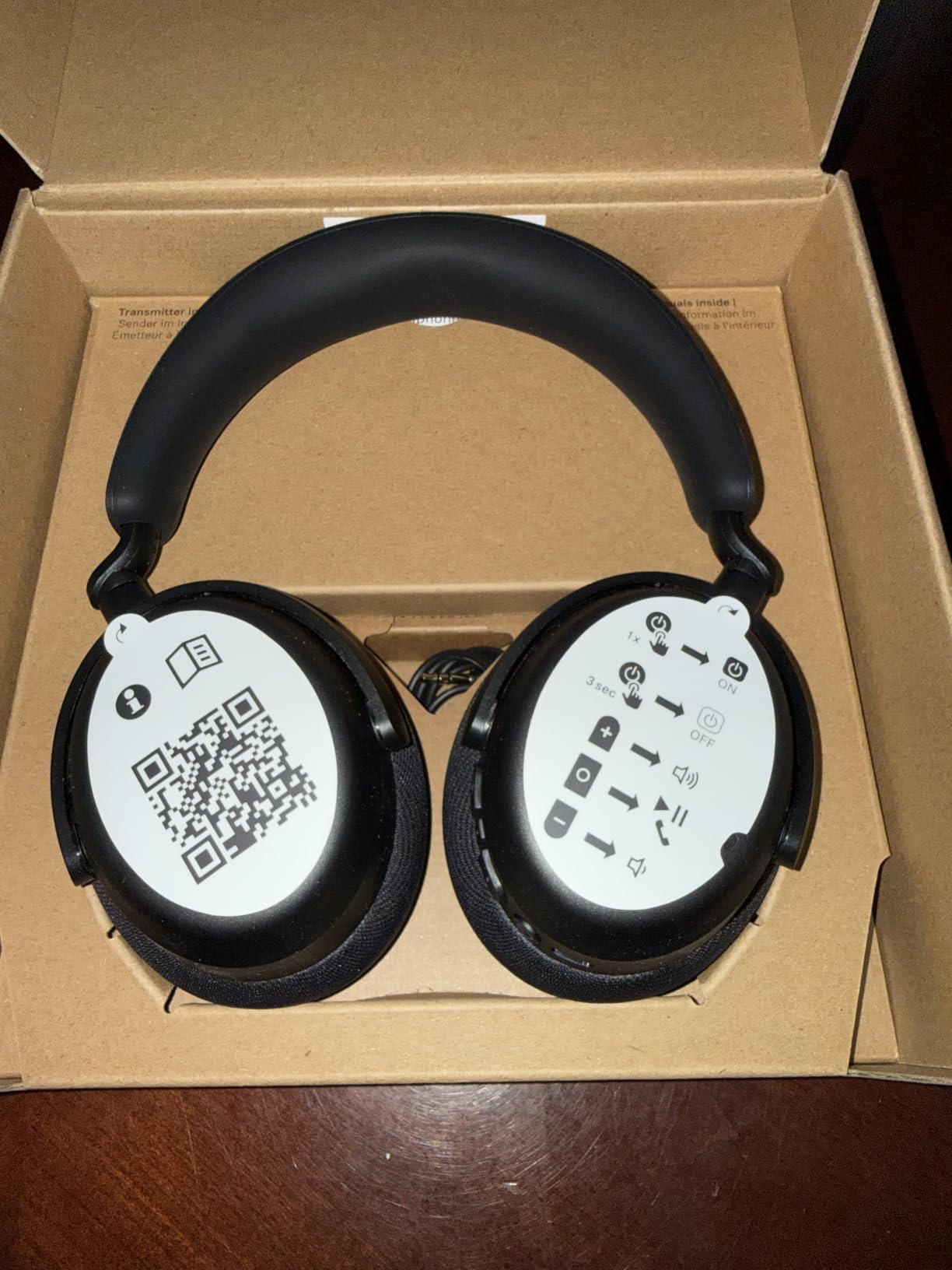 Sennheiser RS 255 TV Headphones + Transmitter Bundle Virtual Surround Sound customer photo 1