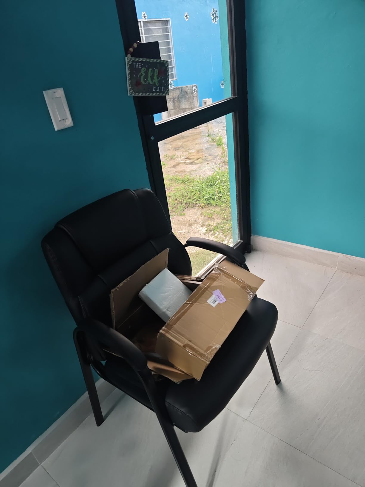 OLIXIS Office Waiting Room Chairs Set of 2, Stationary Side Guest Chair customer photo 1