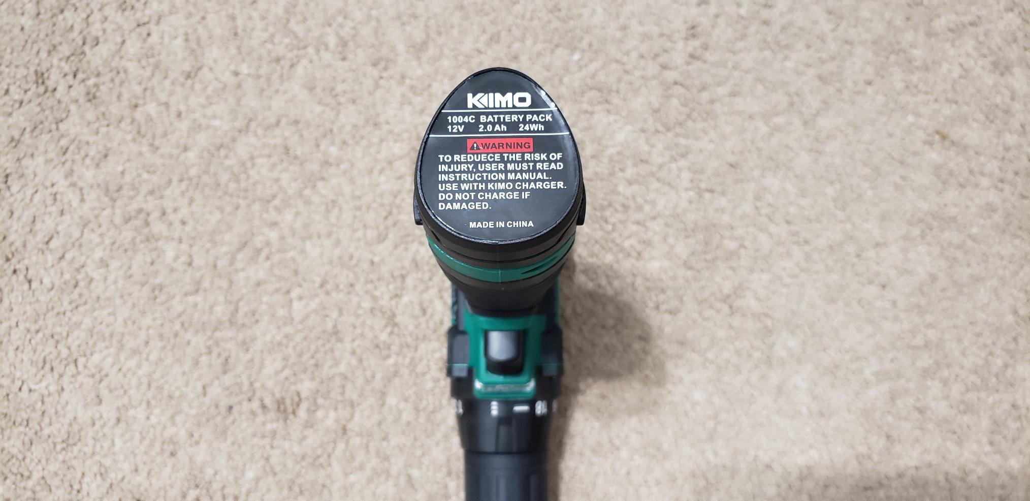 KIMO Impact Wrench 1/2 Cordless, Impact Gun for Car Tire, 20V Impact Driver | 550N.m (410ft-lbs), 4000RPM/3500IPM , 4 Sockets, 9-Piece Drill& Driver Set, Safety Lock, Variable Modes, 4000mAh Battery customer photo 1