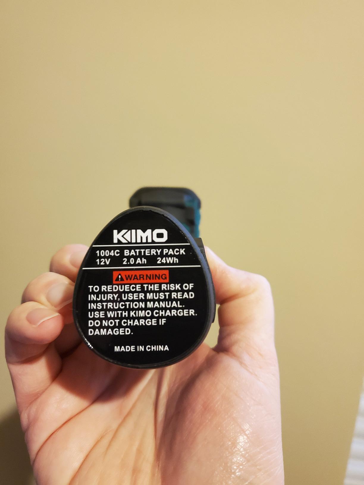 KIMO Impact Wrench 1/2 Cordless, Impact Gun for Car Tire, 20V Impact Driver | 550N.m (410ft-lbs), 4000RPM/3500IPM , 4 Sockets, 9-Piece Drill& Driver Set, Safety Lock, Variable Modes, 4000mAh Battery customer photo 2
