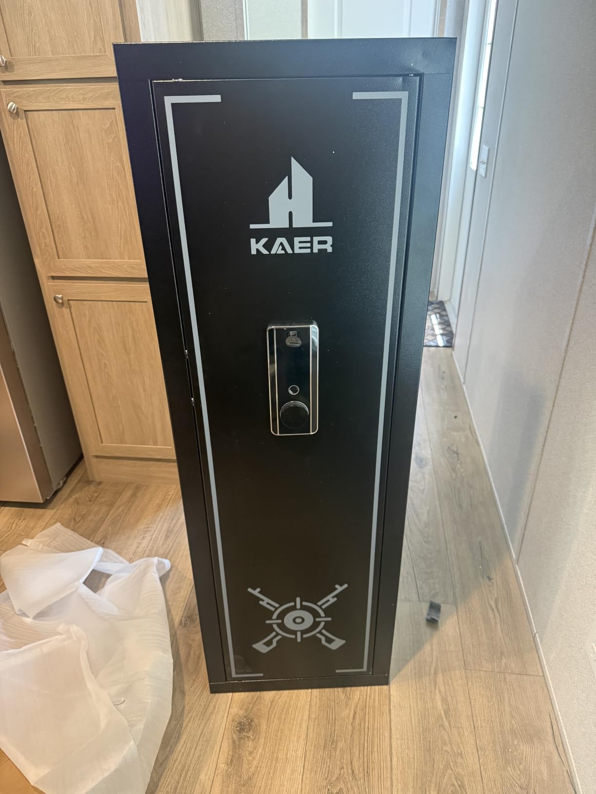 KAER 10-15 Biometric Gun Safe for Rifles and Pistols,Large Gun Cabinet with Removable Racks & Adjustable Shelf,Fingerprint Keypad Lock Rifle Safe for Home & Hunting(AR-15) customer photo 1