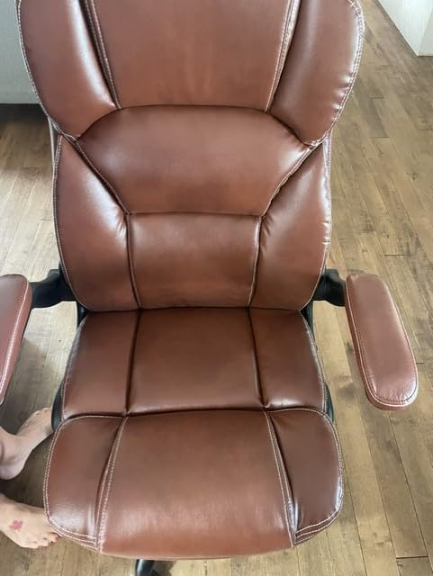 Massage Office Chair, Footrest, 6-Point Vibration, Heat, 160° Recline 400lb customer photo 2