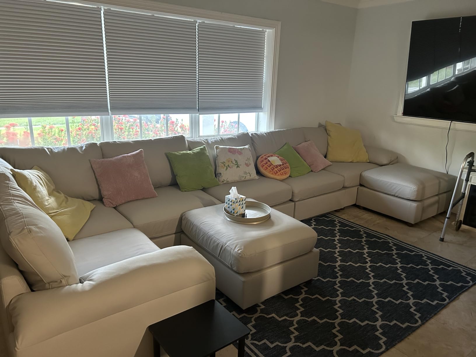 EASE MOOSE Modular Sectional Sofa, 3 Seat Sectional Couch, Beige customer photo 1