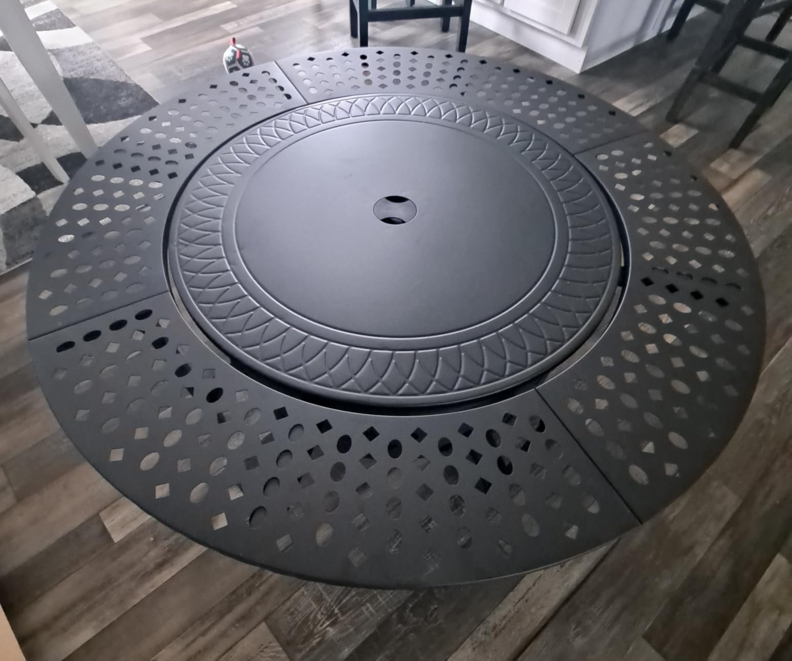 OutVue 42 Inch Smokeless Fire Pit with 2 Grills, Large Firepits for Outside customer photo 1